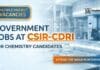 Government Jobs at CSIR-CDRI | Candidates Attend the Walk-In