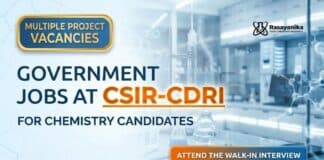 CSIR-CDRI Walk-In Interview 2026: Project Jobs in Chemical, Pharma & Life Sciences Government Jobs at CSIR-CDRI | Candidates Attend the Walk-In