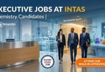 Executive Jobs at Intas | Entry-Level Jobs | Attend The Walk-In 