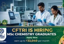CFTRI Vacancy 2026 | MSc Chemistry Graduates Apply for the Project Associate Job