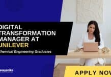 Chemical Engineering Job at Unilever | Digital Transformation Manager | Apply Now