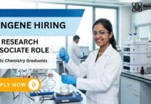MSc Chemistry Jobs at Syngene | Apply for Research Associate Role