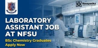 Laboratory Assistant Job at NFSU | BSc Chemistry Graduates Apply Now