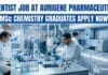 Scientist Job at Aurigene Pharmaceutical | MSc Chemistry Graduates Apply Now