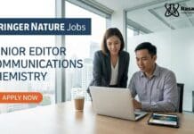 Springer Nature Senior Editor Job | PhD Chemistry Careers PhD Chemistry Job at Springer Nature | Apply Now for Senior Editor Associate