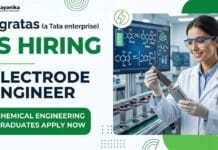 Agratas is Hiring Electrode Engineer | Chemical Engineers Apply Now Chemical Engineering Job at Agratas | Electrode Engineer Role