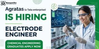 Agratas is Hiring Electrode Engineer | Chemical Engineers Apply Now Chemical Engineering Job at Agratas | Electrode Engineer Role
