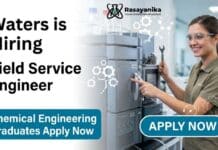 Waters Corporation Hiring Field Service Engineer | Chemical Engineering Graduates Apply Now Chemical Engineering Job at Waters Corporation | Apply for Field Service Engineer Role