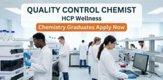 Quality Control Chemist Job at HCP Wellness | Apply Now Quality Control Chemist at HCP Wellness | Apply Now