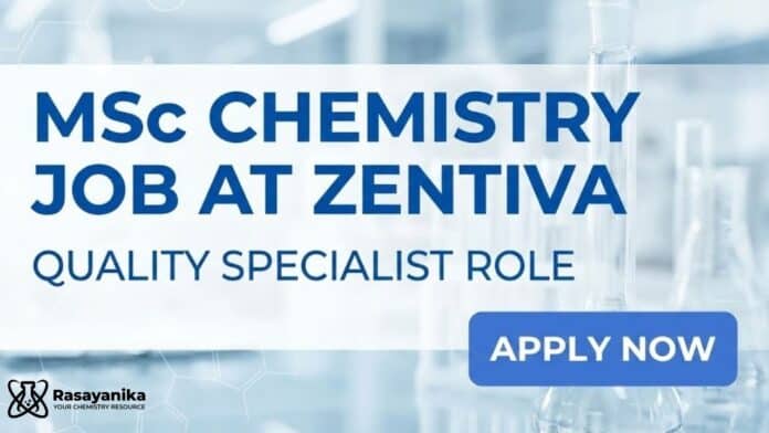 MSc Chemistry Job at Zentiva | Quality Specialist Role MSc Chemistry Job at Zentiva | Quality Specialist Role