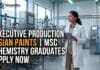 Asian Paints is hiring MSc Chemistry Graduates | Apply Now Executive Production at Asian Paints | MSc Chemistry Graduates Apply Now