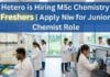 Walk-In Drive at Hetero for MSc Chemistry Freshers Jobs | Apply Now MSc Chemistry Freshers Job at Hetero | Junior Chemist Role