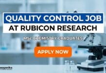 Quality Control Job at Rubicon | Chemistry Graduates Apply Now