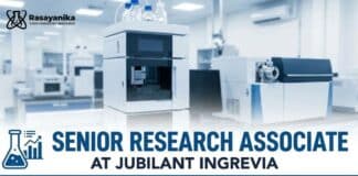 Jubilant is hiring Analytical Chemistry Graduates | Apply Now for Research Associate Role Analytical Chemistry Job at Jubilant Ingrevia | Chemical Science Careers