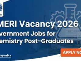 CMERI Vacancy 2026 | Government Jobs for Chemistry Post-Graduates | Apply Now