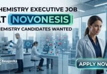 Chemistry Executive Job Opportunity – Junior Executive Formulation Role at Novonesis Chemistry Executive Job at Novonesis | Apply Now