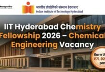 Chemistry Fellowship at IIT Hyderabad | Candidates Apply Now 