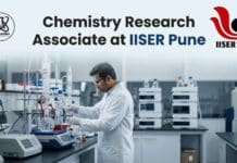 Chemistry Research Associate Job at IISER Pune | Apply Now