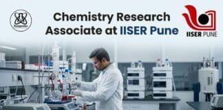 Chemistry Research Associate Job at IISER Pune | Apply Now