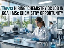 Chemistry QC Job at Teva | Candidates Apply Now