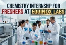 Chemistry Internship For Freshers at Equinox labs | Apply Now