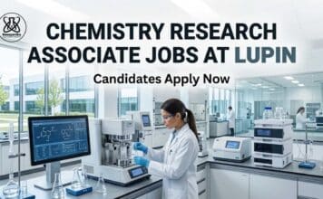 Lupin Hiring Chemistry Research Associate – NMR Analytical Role in Pune Chemistry Research Associate Job at Lupin | Apply Now
