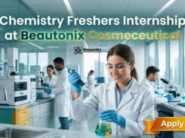Chemistry Freshers Internship at Beautonix Cosmeceutical | Apply Now  