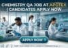 Apotex Hiring Junior Officer Quality in Bangalore | Chemistry QA Job Opportunity Chemistry QA Job at Apotex | Candidates Apply Now