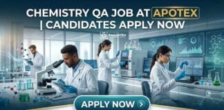 Apotex Hiring Junior Officer Quality in Bangalore | Chemistry QA Job Opportunity Chemistry QA Job at Apotex | Candidates Apply Now