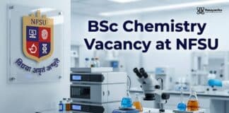 NFSU Hiring Project Assistants | BSc Chemistry Vacancy 2026 – Apply Now! BSc Chemistry Vacancy at NFSU | Candidates Apply Now