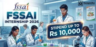 Chemistry Internship | FSSAI Internship Opportunity Apply Now