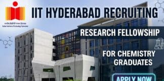 IIT Hyderabad Recruitment | JRF Job & Research Fellowship for Chemistry Graduates | Apply Now