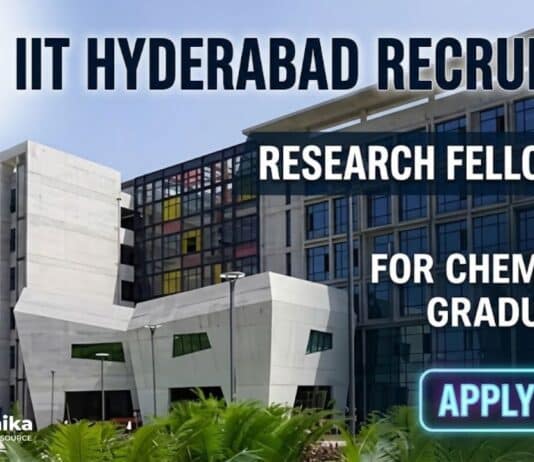 IIT Hyderabad Recruitment | JRF Job & Research Fellowship for Chemistry Graduates | Apply Now