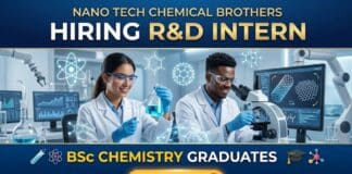 BSc Chemistry Job at Nano Tech Chemical Brothers | Apply for R&D Intern Positions R&D Intern at Nano Tech Chemical Brothers| BSc Chemistry Graduates Apply Now