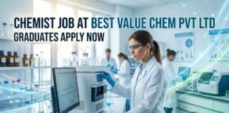 Chemist Job at BEST VALUE CHEM PVT LTD | Grads Apply Now