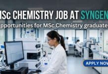 Syngene Hiring EHSS Shift Safety Officer – MSc Chemistry Job in Bangalore MSc Chemistry Job at Syngene | Candidates Apply Now