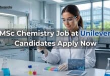 MSc Chemistry Job at Unilever | Candidates Apply Now