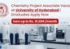 Chemistry Project Associate Vacancy at University of Hyderabad