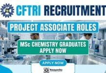 CFTRI is Hiring Project Associate Roles | MSc Chemistry Graduates Apply Now anGovernment Jobs for MSc Chemistry at CFTRI | Project Associate alytical