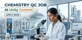 Sr. Chemist QC Job at Unity Cement – Apply Now in Gujarat Chemistry QC Job at Unity Cement | Apply Now