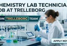Chemistry Lab Technician Job at Trelleborg | Apply Now