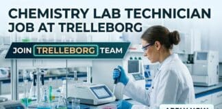 Material Laboratory Technician Job in Bangalore | Trelleborg Hiring BSc Chemistry Candidates Chemistry Lab Technician Job at Trelleborg | Apply Now
