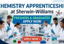 Freshers Chemistry Trainee program at Sherwin-Williams | Apply Now Freshers Chemistry Apprenticeship at Sherwin-Williams | Apply for the NATS Trainee Program