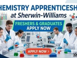 Freshers Chemistry Apprenticeship at Sherwin-Williams | Apply for the NATS Trainee Program