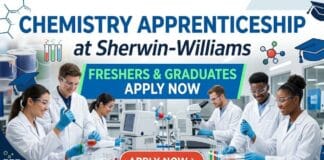 Freshers Chemistry Trainee program at Sherwin-Williams | Apply Now Freshers Chemistry Apprenticeship at Sherwin-Williams | Apply for the NATS Trainee Program