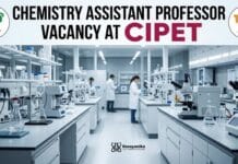 Chemistry Assistant Professor Vacancy at CIPET | Apply Now