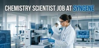 Chemistry Scientist Job at Syngene | Candidates Apply Now
