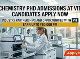 Chemistry PhD Admissions at VIT | Candidates Apply Now