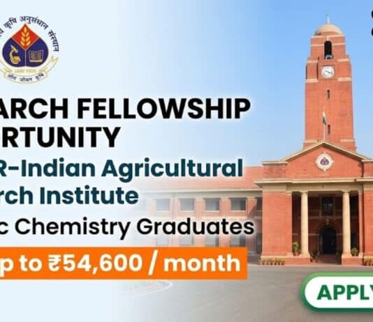 Research Job in Chemistry | IARI JRF Recruitment | Apply Now