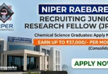 NIPER Raebareli is Recruiting MSc Chemistry Graduates | Apply & Get Paid up to ₹37,000/- per month JRF Job at NIPER Raebareli | MSc Chemistry Graduates Apply Now